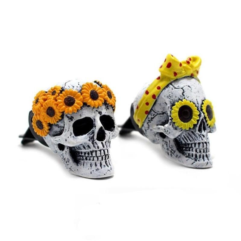 Creative Car Air Freshener Resin Skull For Auto Air Conditioning