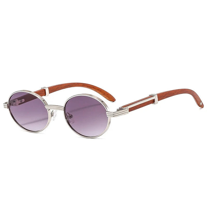 Retro Oval Gradient Lens Sunglasses - Stylish Eyewear for Fashion Enthusiasts