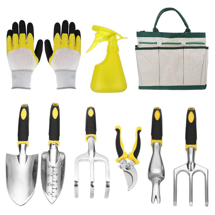 5/9PCS Garden Tool Bag Toolbag Manual Gardening Planting Hand Fork Digging Tool - MRSLM