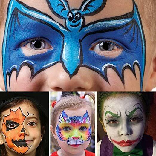 15 Colors Professional Quality Face Body Paint Hypoallergenic Safe Non-Toxic for Halloween Party Face Painting