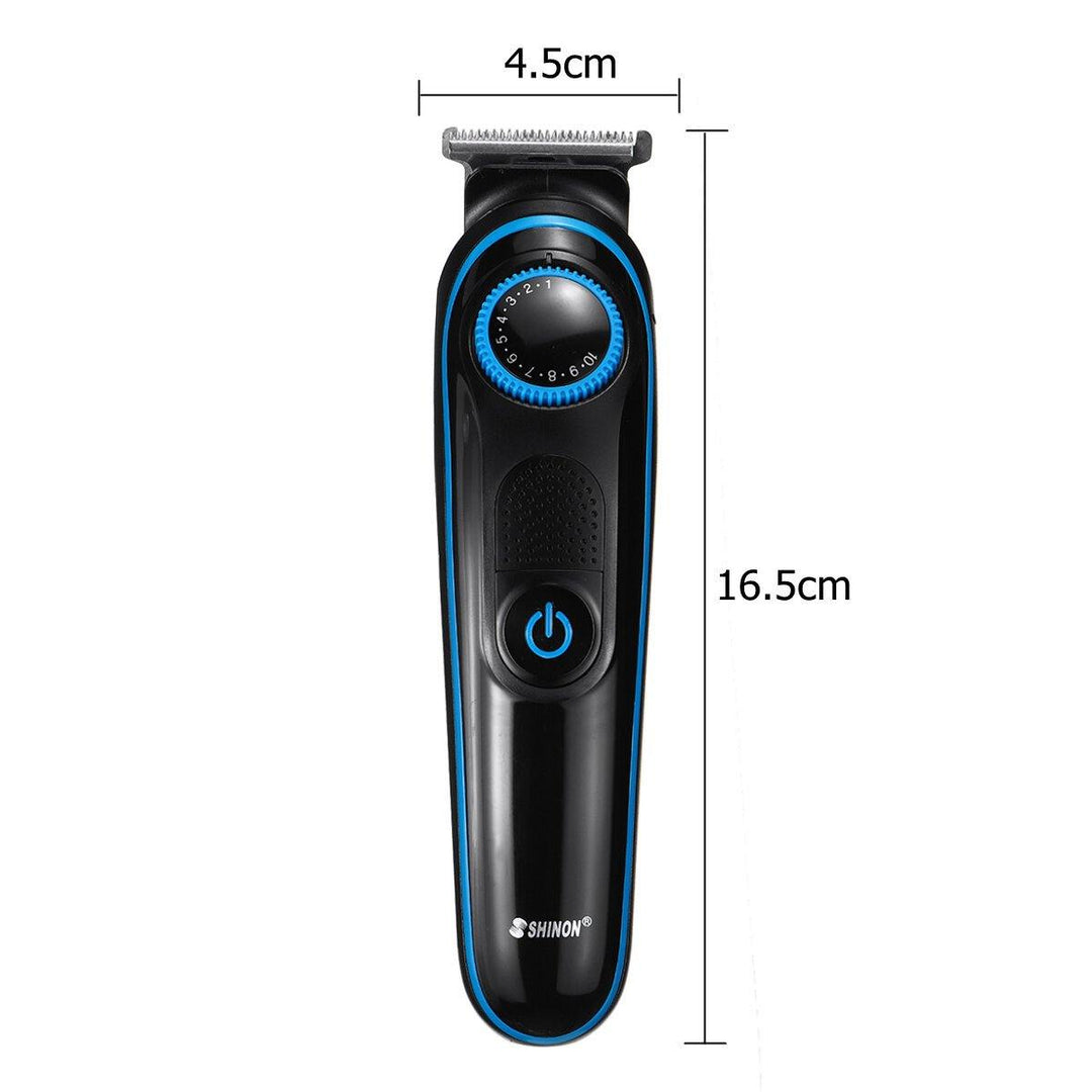 5 In 1 USB LCD Digital Display Rechargeable Hair Clipper Hair Salon Carving Electric Fader