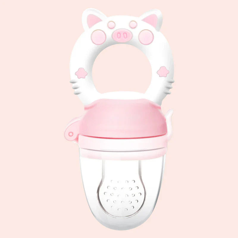 Silicone Baby Feeder Spoon & Juice Extractor with Teether Function