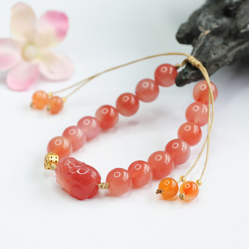 Natural Salt Source Agate Bracelet Pixiu