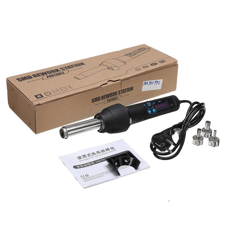 650W Electric Soldering Irons Adjustable Electronic Heat Hot Air Guns Desoldering Soldering Station  650W Hot Air Blower