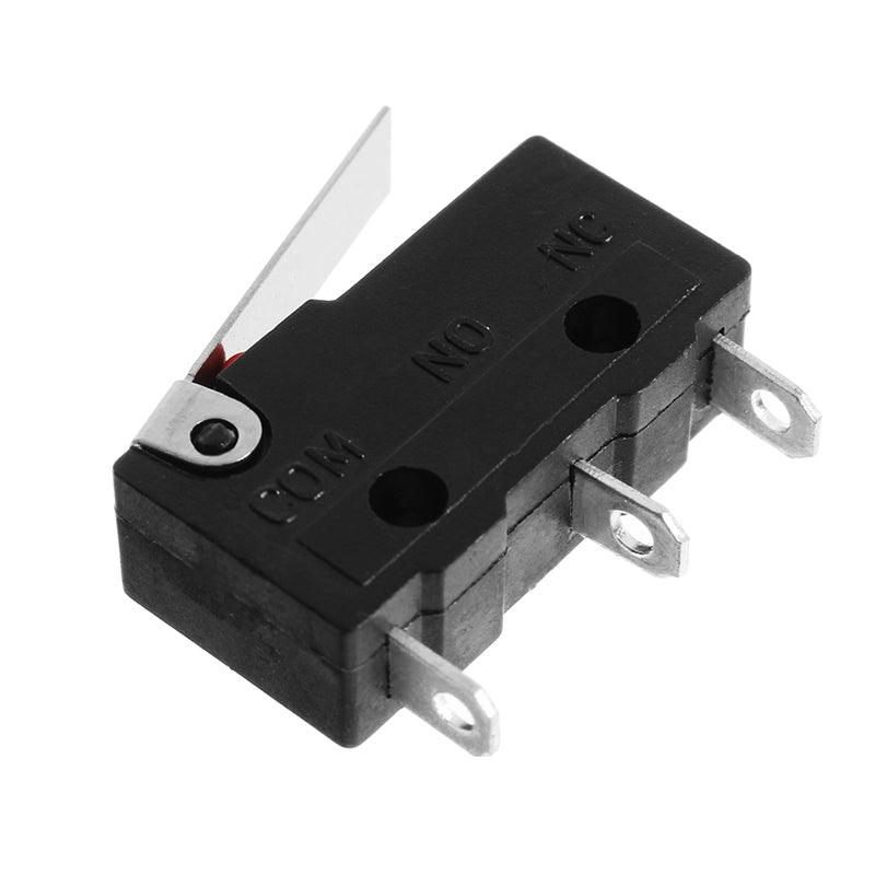 10pcs 5A 250V 3 Pin Tact Micro Switch Sensitive Microswitch Micro Switches Handle KW11-3Z Limit Switch