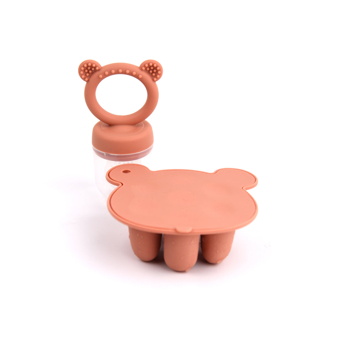 Animal Design Silicone Baby Feeder Tray & Popsicle Mold