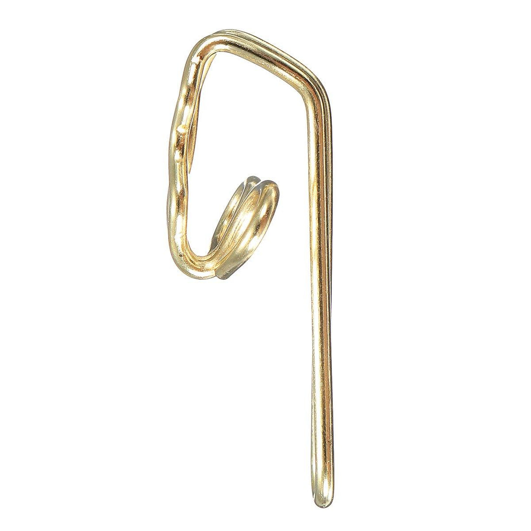 100pcs Gold/Silver Curtain Hooks Metal 28mm for Pencil Pleat Tapes Curtains Hook