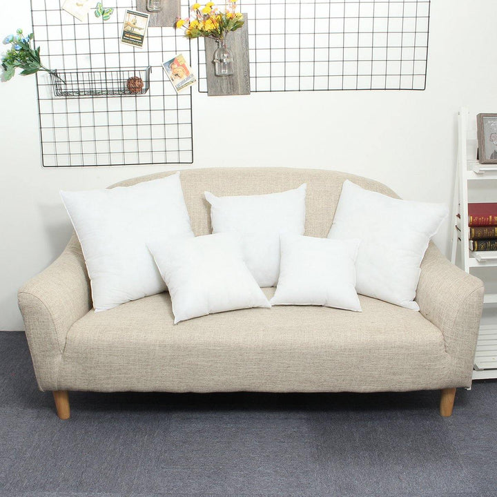 5 Size White Cushion Throw Pillow Sofa Waist Pillowcase Filler Inner PP Cotton