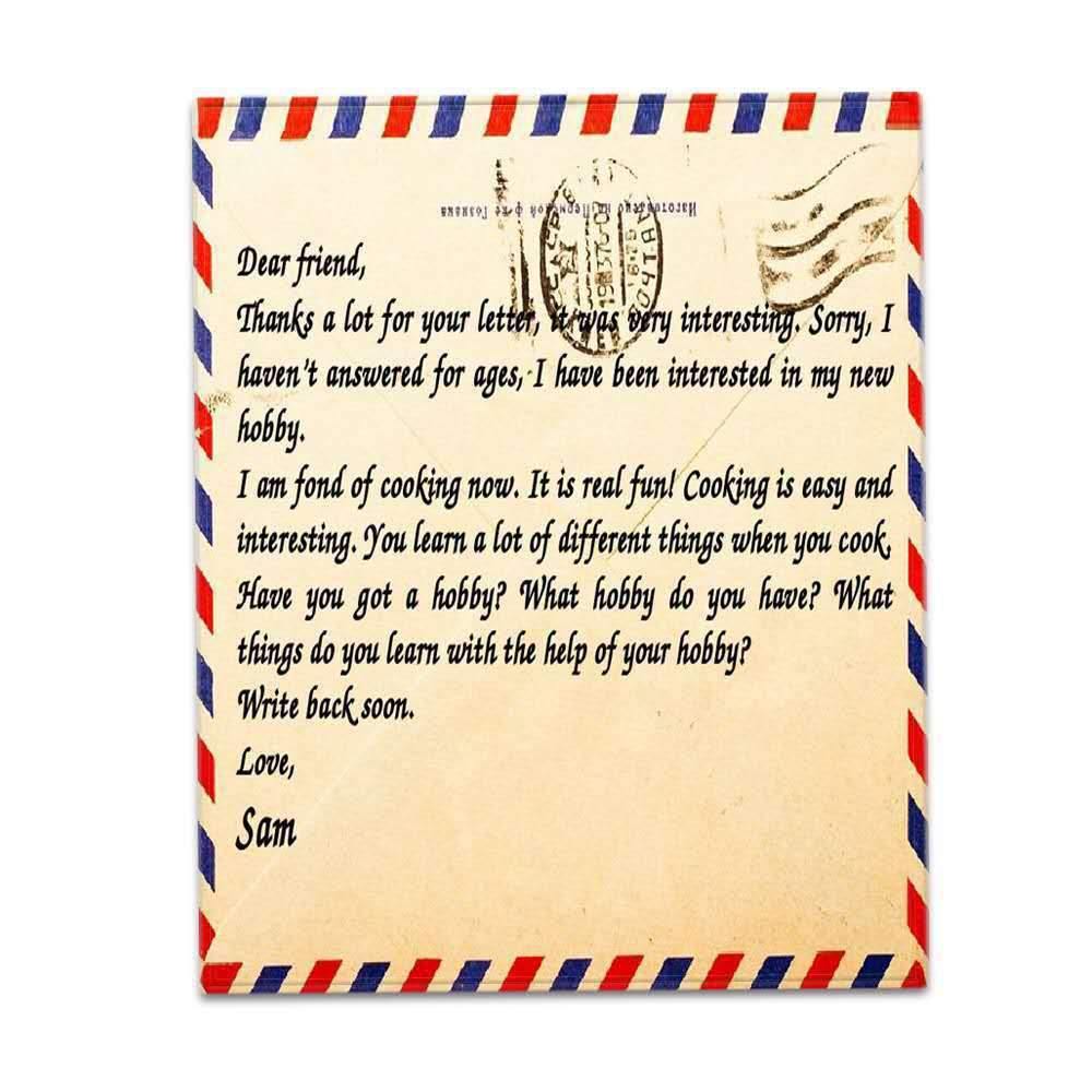 Fleece Blanket to My Daughter Son Wife Letter Printed Quilts Air Mail Blankets Positive Encourage and Love GiftsDrop Ship - MRSLM