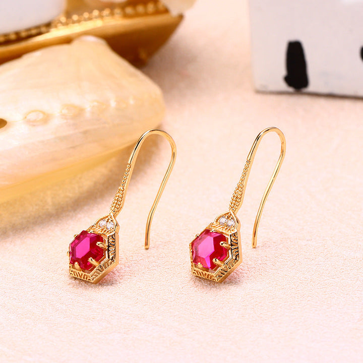 Fashion Trend Earrings Simple Temperament Geometry