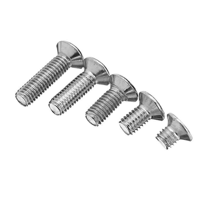 Suleve™ M3SP1 50Pcs M3 Stainless Steel Phillips Flat Head Countersunk Machine Screw 4-12mm Length