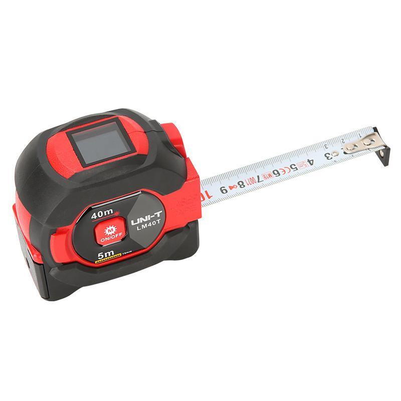 UNI-T Laser Measuring Tape Measur Digital Distance Meter Rangefinder Retractabl Laser Ruler Trena a Laser Professional (Black)