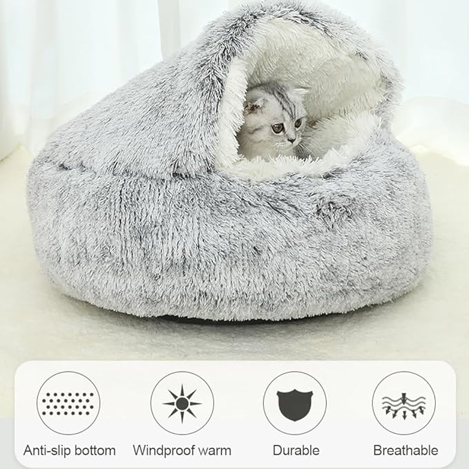 Zylo CozyNook Fluffy Pet Bed