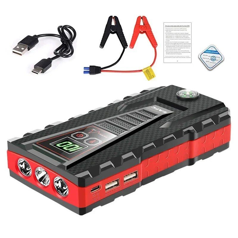 22000mAh 1200A Wireless Charger Car Jump Starter