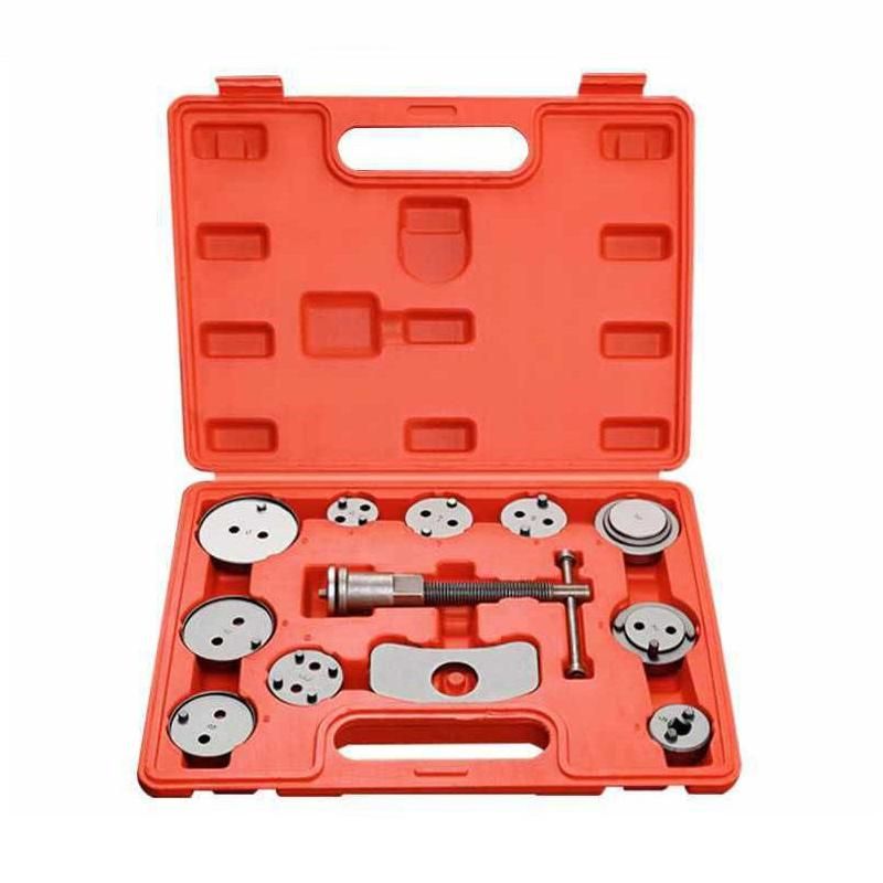 Universal 12-Piece Car Brake Caliper Tool Set ‚Äì Disc Rewind & Piston Compression Kit