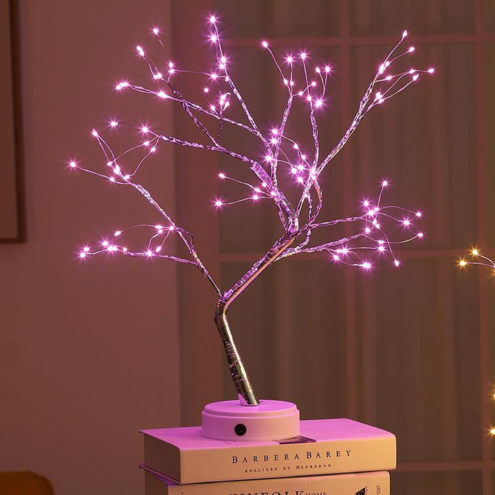 Tree Light Touch Switch Pearl Star Night Light - MRSLM