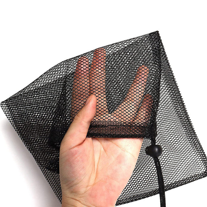 Multipurpose Nylon Mesh Drawstring Storage Bag for Home and Travel