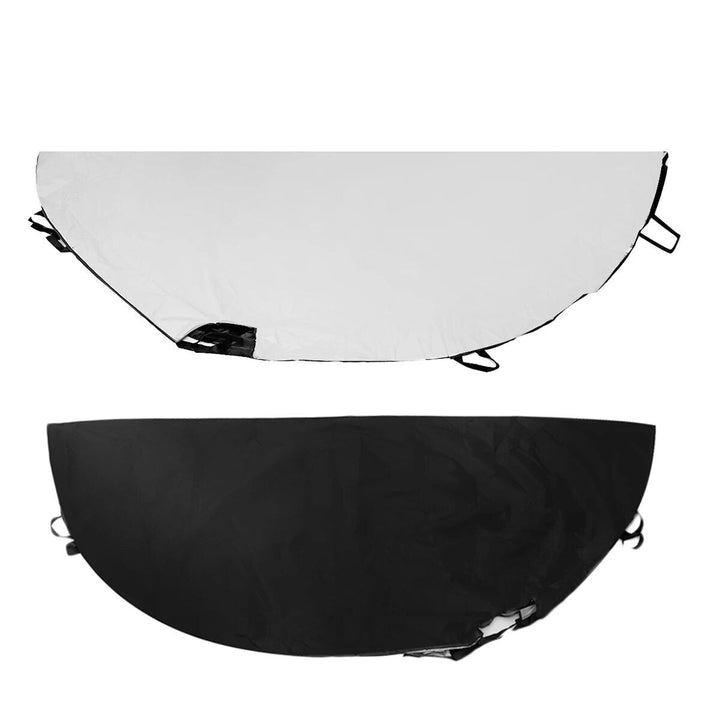 420D Waterproof Half Car Cover ‚Äì UV Protection, Dustproof Silver/Black Top for Mazda MX-5