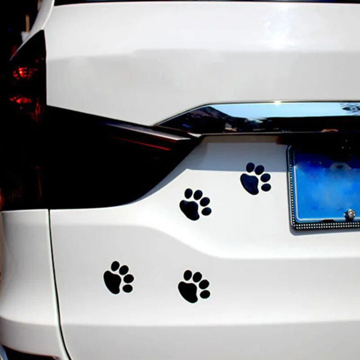 3D Paw Print Car Stickers - Adhesive Animal Footprint Decals