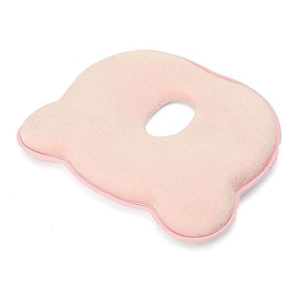 22x26x3.5cm Memory Cotton Newborn Baby Correcting Head Cervical Vertebra Pillow Blue Pink