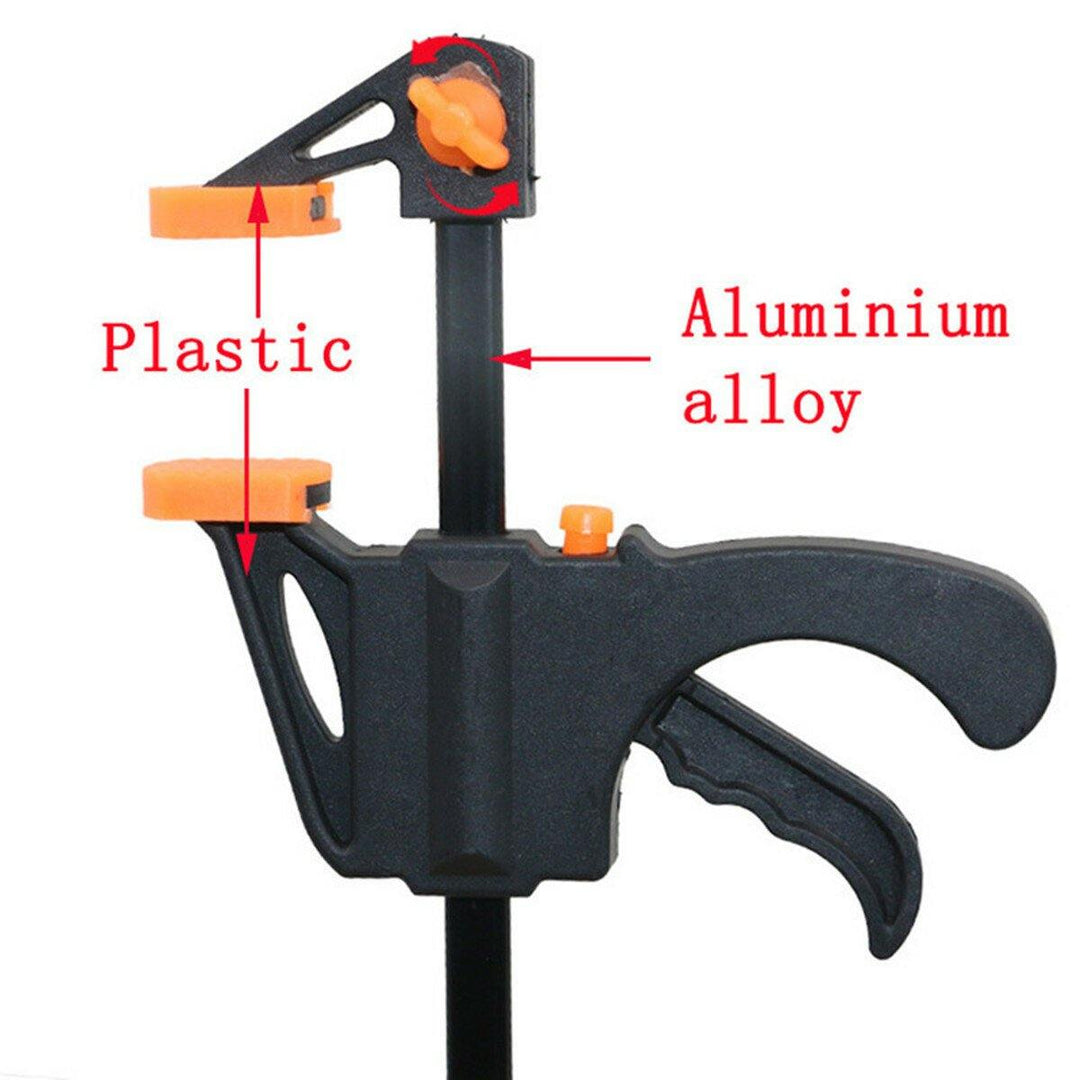 Raitool‚Ñ¢ 4 Inch Wood Working Bar F Clamp Quick GrIip Ratchet Releasee Squeeze Hand Tool DIY