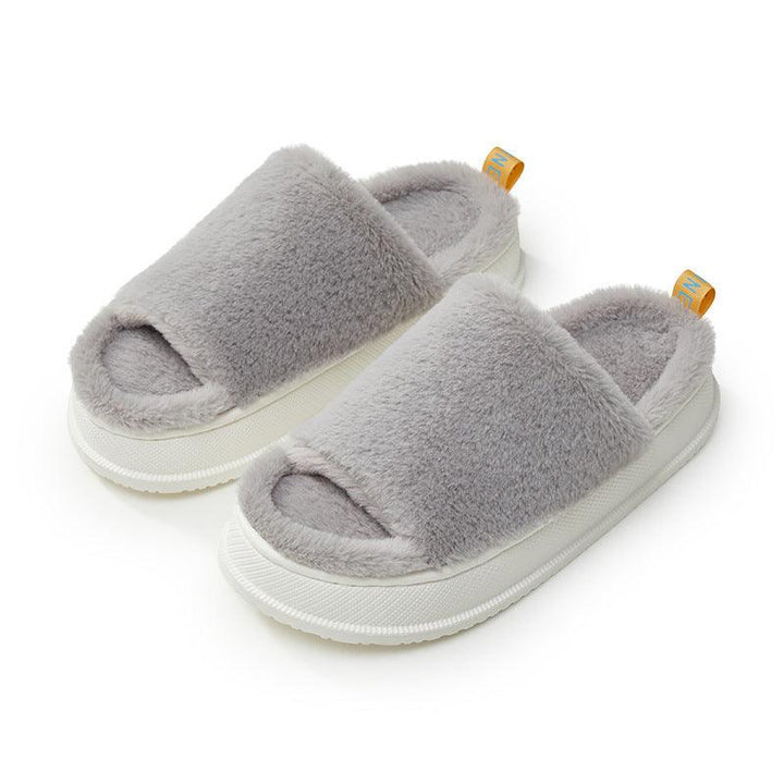 Thick-soled Cotton Slippers Increase The Outer Wear Net Red