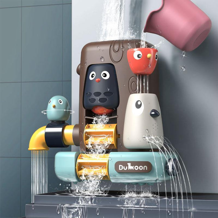 Bathroom Toys Pipeline Water Spray Shower Game Bird Mushroom Toy for Children Swimming Bathroom Bathing Kids Toy (Bird)