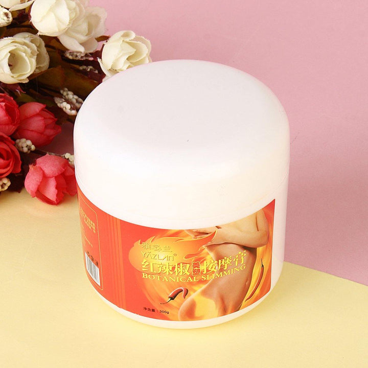 300g Red Chili Slimming Cream Portable Body Waist Slimming Fat Burner Anti-Cellulite Cream