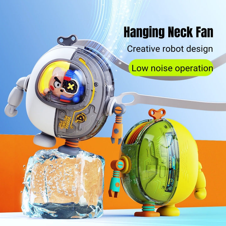 Cool Mecha Robot Mini Bladeless Neck Fan