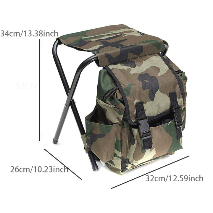 Portable Folding Camping Fishing Chair with Backpack