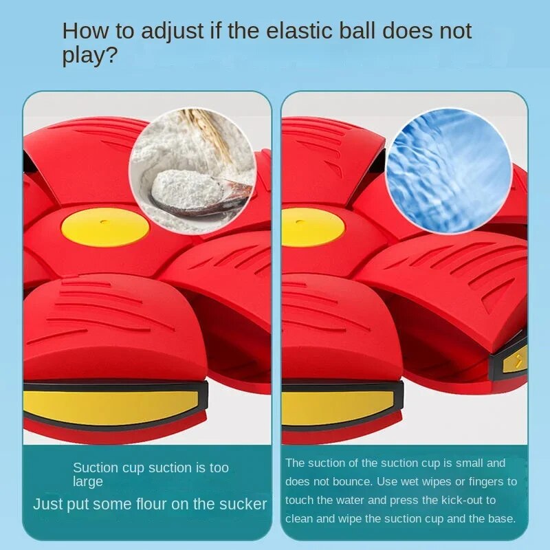 Magic UFO Ball: Transforming Dog Toy for Interactive Outdoor Fun