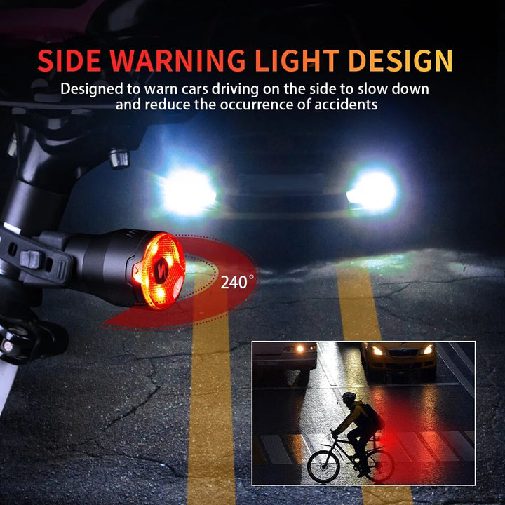 Smart Auto Brake Sensing Bicycle Tail Light