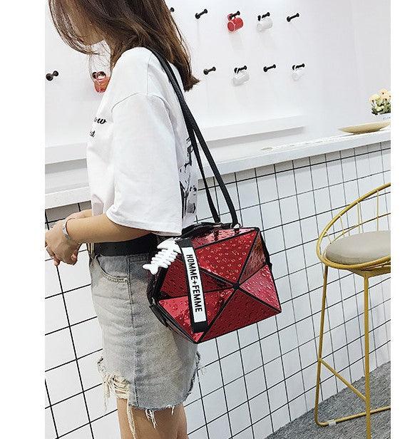 New wave high-grade bag oceanic laser single shoulder large capacity class handbag