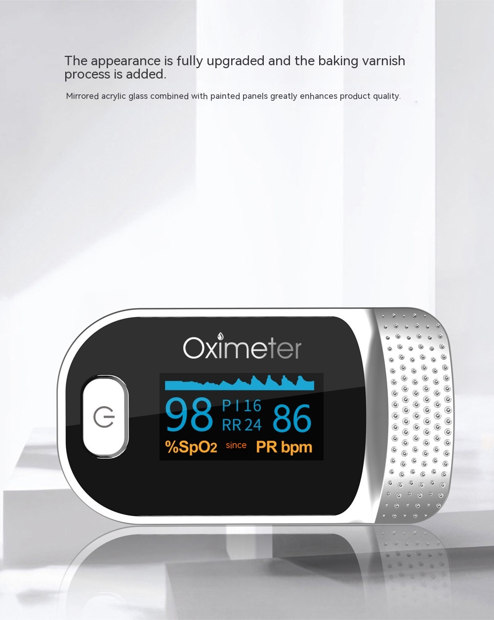 Essential Pulse Oximeter - Portable Oxygen Saturation and Pulse Rate Monitor