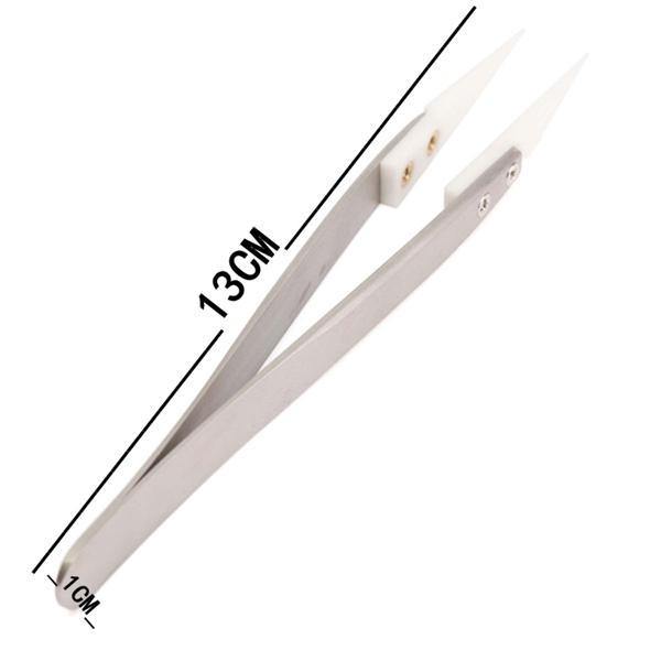 1600‚ÑÉ Heat Resistant Ceramic Stainless Steel Tweezers Anti-static Ceramic Tweezers