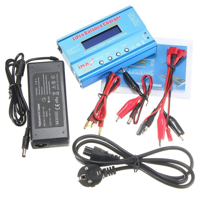 iMAX B6 80W 6A Lipo Battery Balance Charger with Power Supply Adapter - MRSLM