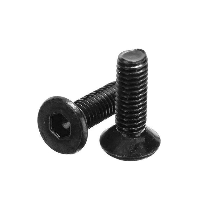 Suleve‚Ñ¢ M3CH11 50Pcs M3 Carbon Steel Hex Socket Flat Head Countersunk Screws Bolts 4-12mm Length