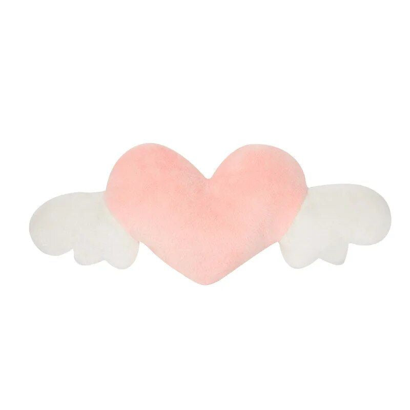 Heart-Shaped Plush Car Headrest & Lumbar Support Cushion