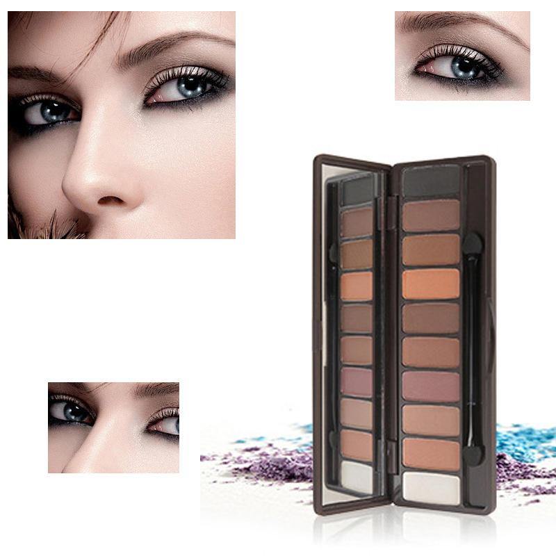 10 Colors Eye Shadow Palette Set Glitter Shimmer Long Lasting Waterproof