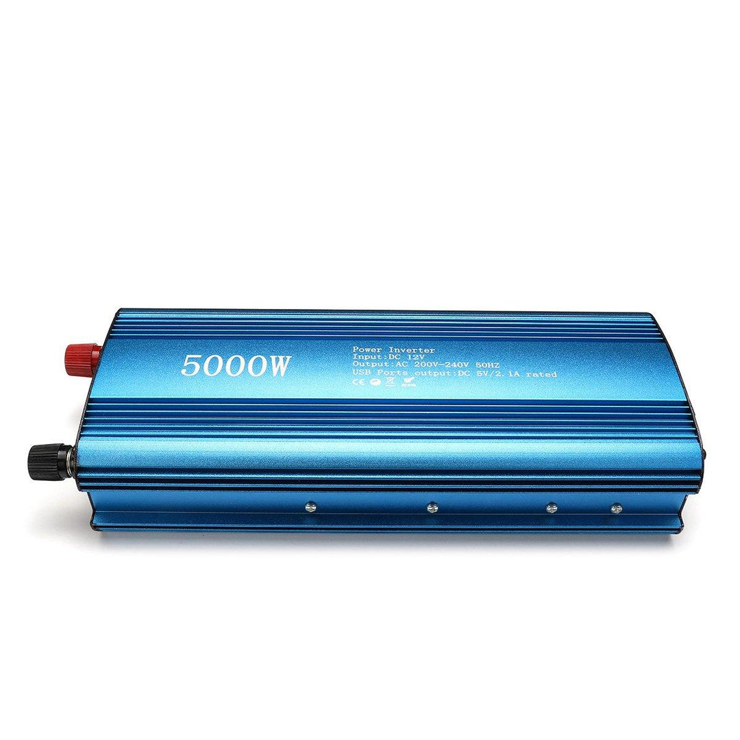 5000W Peak DC 12/24V to AC 220V Solar Power Inverter LED Display Sine Wave USB Converter