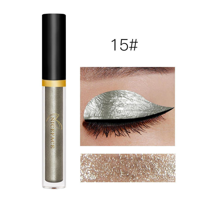 17 Colors Liquid Eye Shadow Diamond Shimmer Glitter Eye Highlighter Makeup Long-Lasting - MRSLM