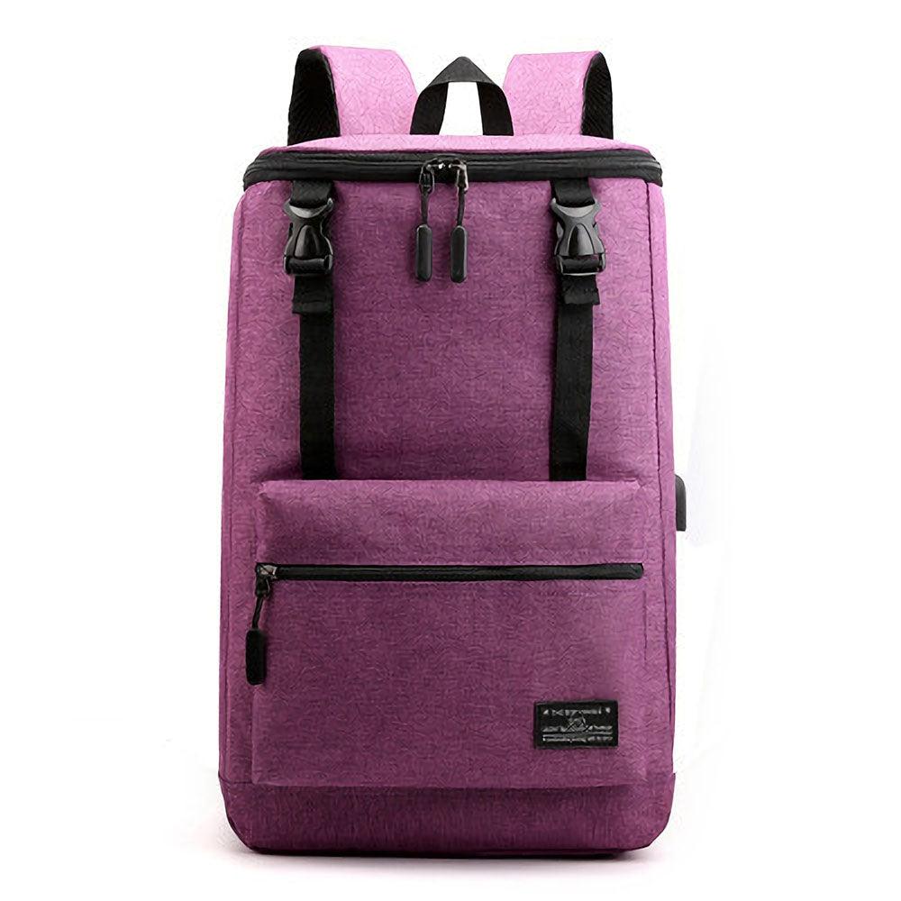 17 inch Laptop Bag with USB Charging Port  Shoulder Bag Classic Business Outdoor Stylish Backpack Travel Storage Bag