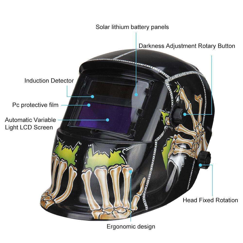 Solar Auto Darkening Welding Helmet Welders Arc Tig Grinding UV Protector Mask