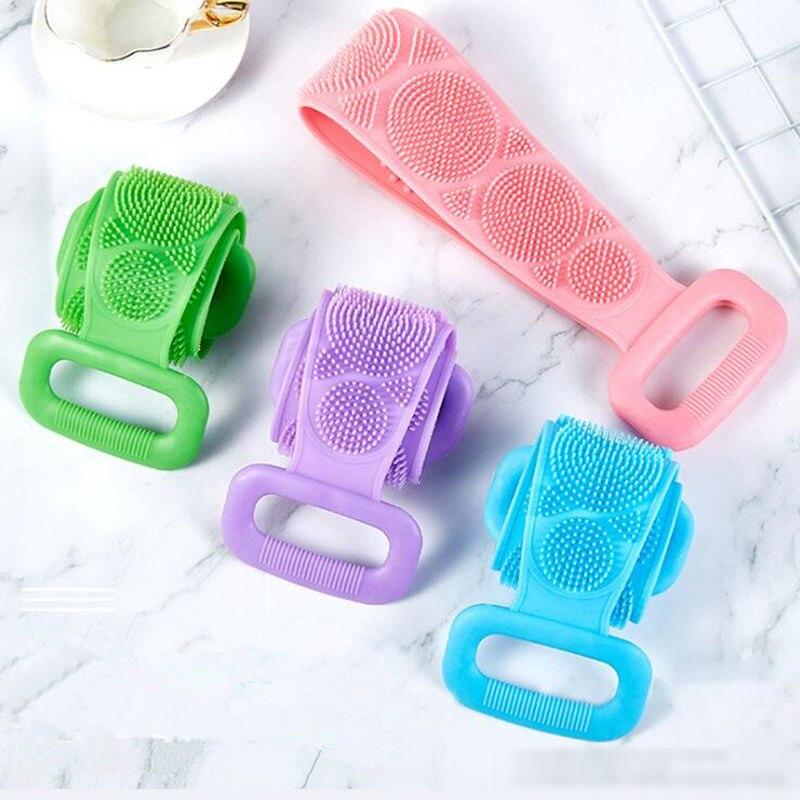 Silicone Exfoliating Back Scrubber and Massage Bath Brush