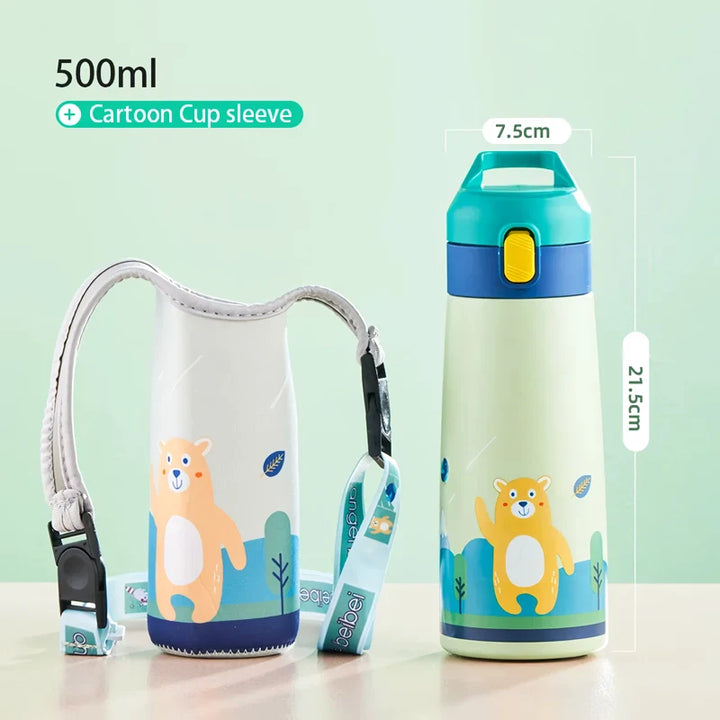 Kid-Friendly Cartoon Stainless Steel Thermal Mug