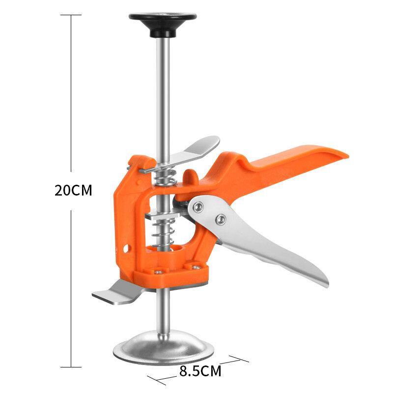 Stainless Steel Handheld Tile Height Adjuster Height Hand Lifter Labor-Saving Arm Hand Tools For Door Use Board Lifte Multifunctional Plaster Sheet Repair Anti Slip Clamp Tools