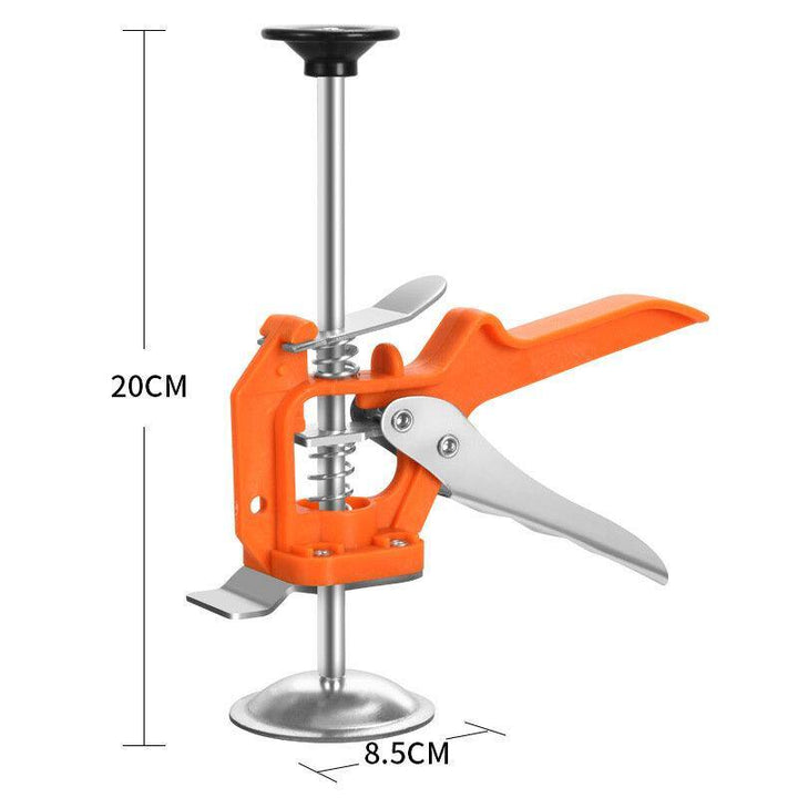 Stainless Steel Handheld Tile Height Adjuster Height Hand Lifter Labor-Saving Arm Hand Tools For Door Use Board Lifte Multifunctional Plaster Sheet Repair Anti Slip Clamp Tools