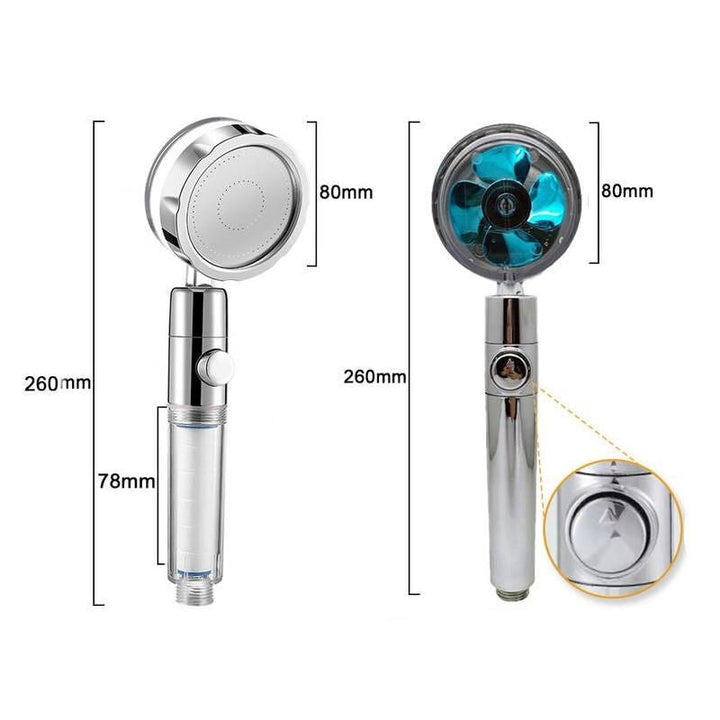 360¬∞ Rotating High-Pressure Water Saving Shower Head - Ideal for Low Pressure Supply