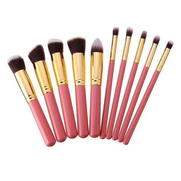 10Pcs Makeup Brushes Kit Set Blush Face Foundation Powder Cosmetic Brush Professional - MRSLM