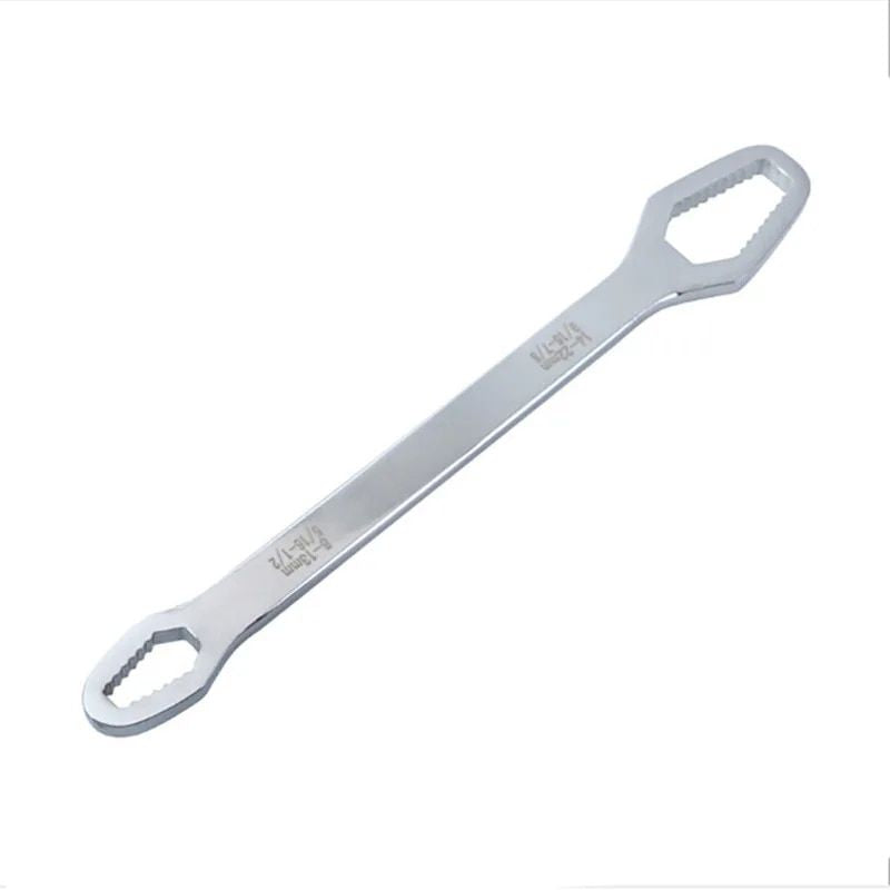 Adjustable Double-Head Ratchet Wrench - Universal 8-22mm Spanner for Bicycles and Cars